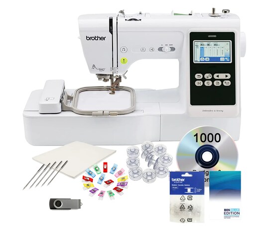 Brother LB5000 Sewing and Embroidery Machine 4x4 With SABESBLUE Software and $199 Bonus Bundle